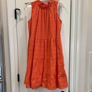 Orange Tiered Dress
